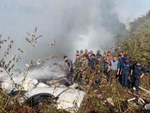 पोखरा जहाज दुर्घटनामा परेका एक यात्रु अझै बेपत्ता